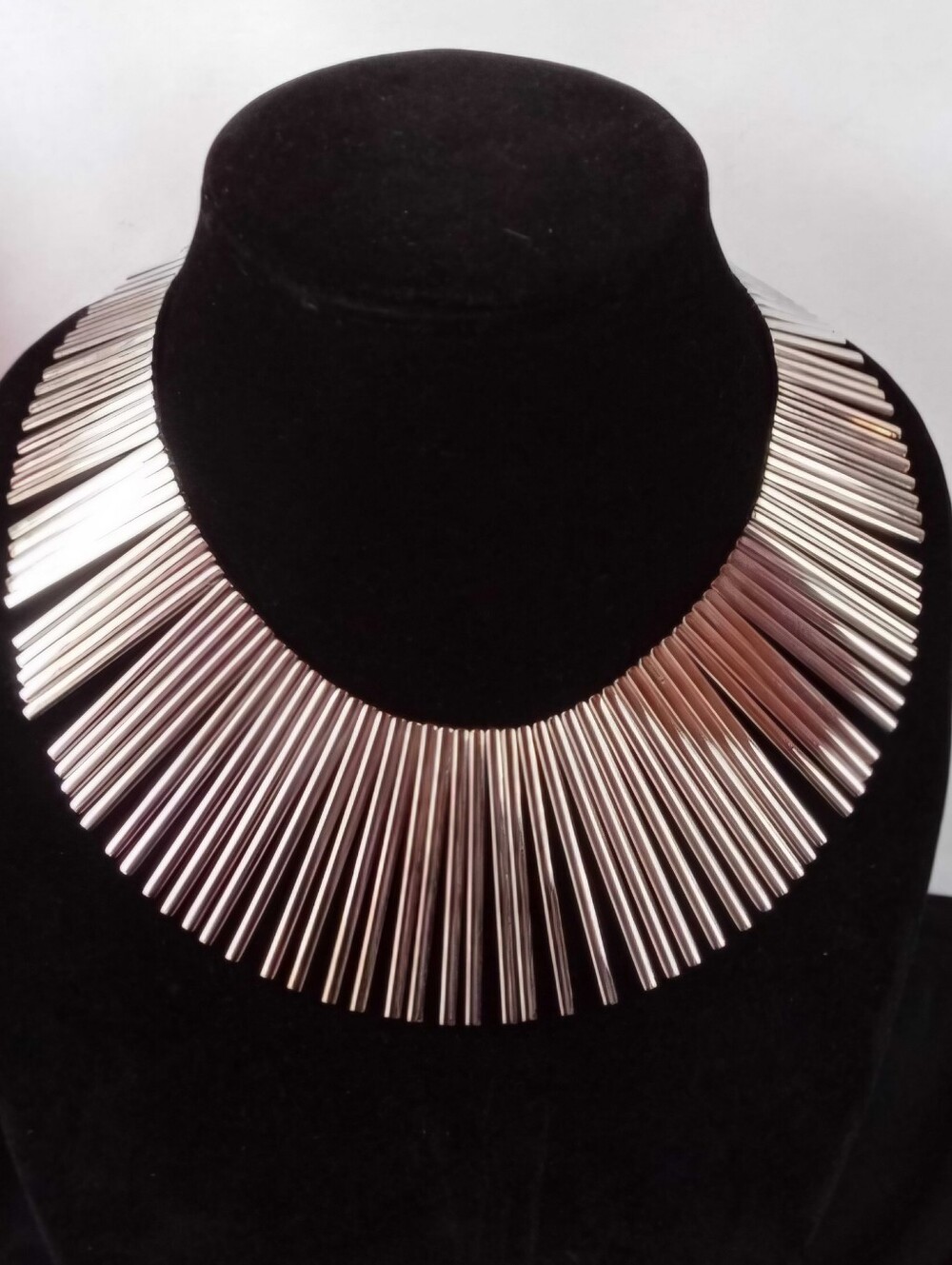 Vintage Swatch Bijoux Y2K Stainless Steel Brutalist Statement Necklace